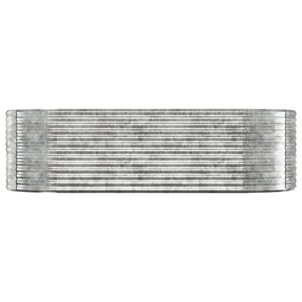 Boîte de planification Vidaxl 249x100x68 cm en poudre en acier en acier couleur