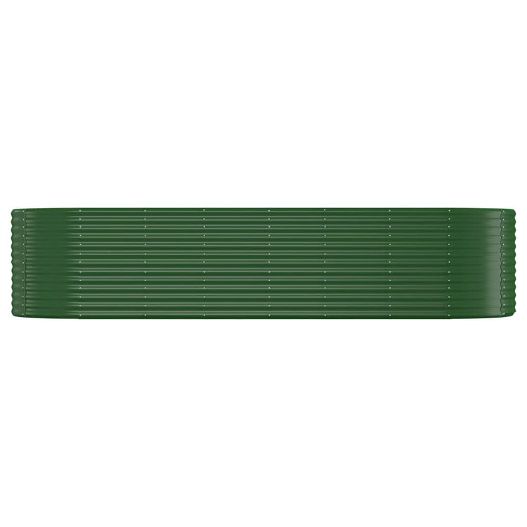Boîte de planification Vidaxl 322x100x68 cm - Green en acier recouvert