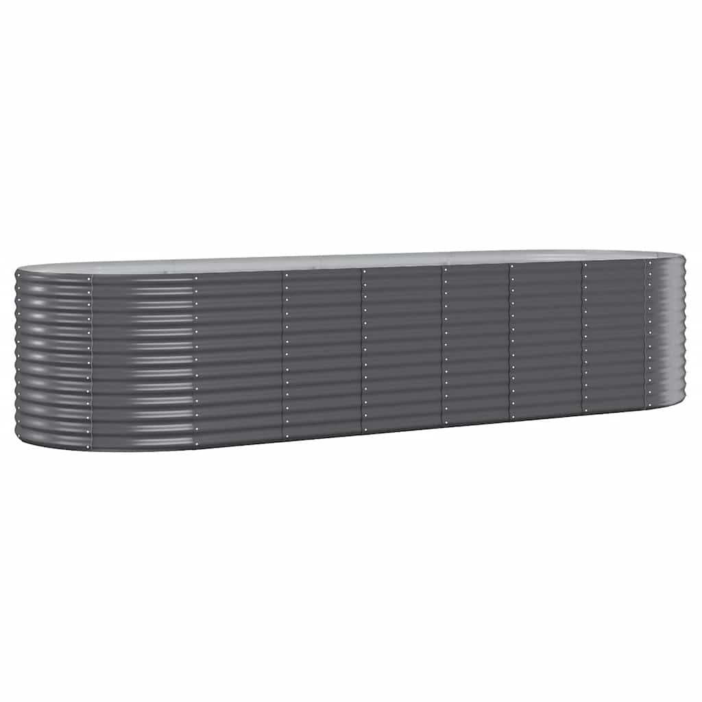 Jardinière Vidaxx 322x100x68 cm acier galvanisé anthracite