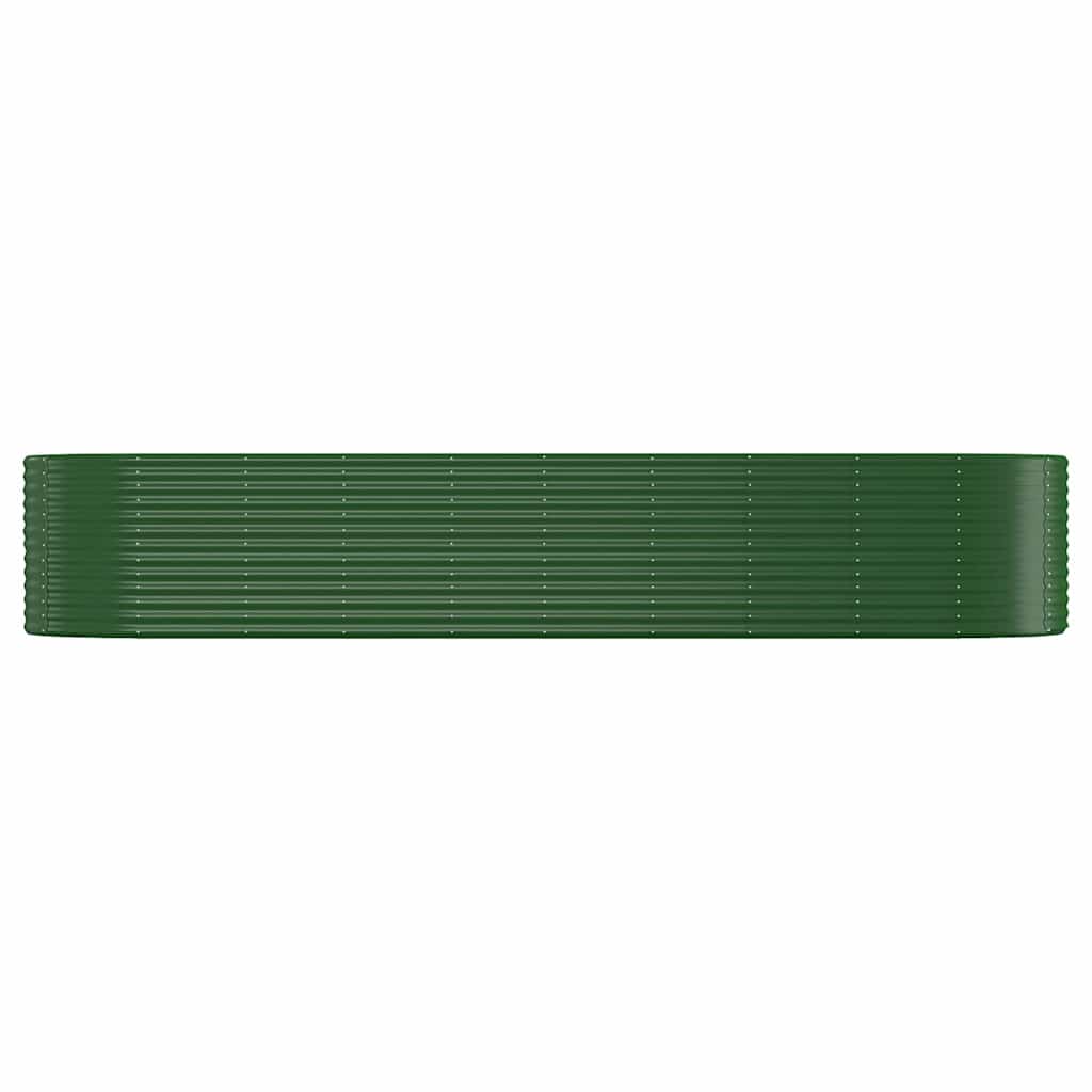 Boîte de planification Vidaxl 396x100x68 cm - Green en acier recouvert