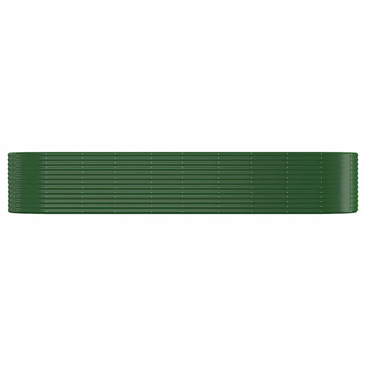 Boîte de planification Vidaxl 396x100x68 cm - Green en acier recouvert