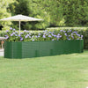 Boîte de planification Vidaxl 396x100x68 cm - Green en acier recouvert