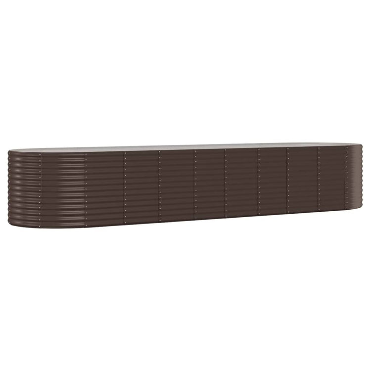 Vidaxx jardinière 396x100x68 cm acier galvanisé marron