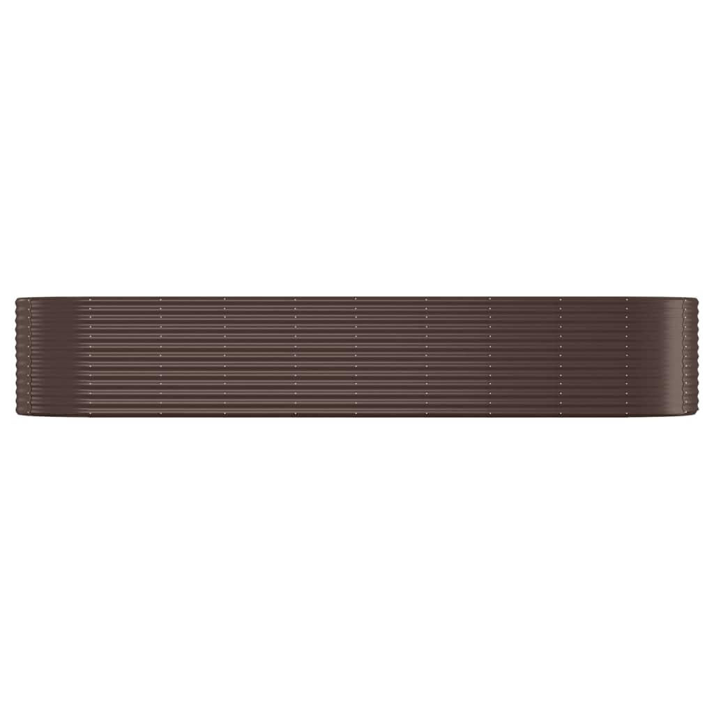 Vidaxx jardinière 396x100x68 cm acier galvanisé marron