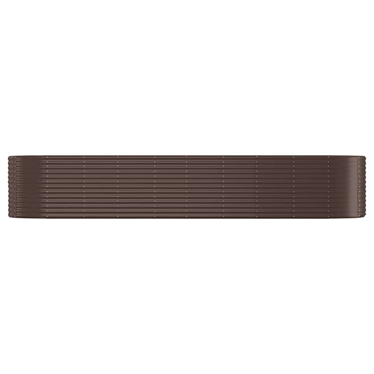 Vidaxx jardinière 396x100x68 cm acier galvanisé marron