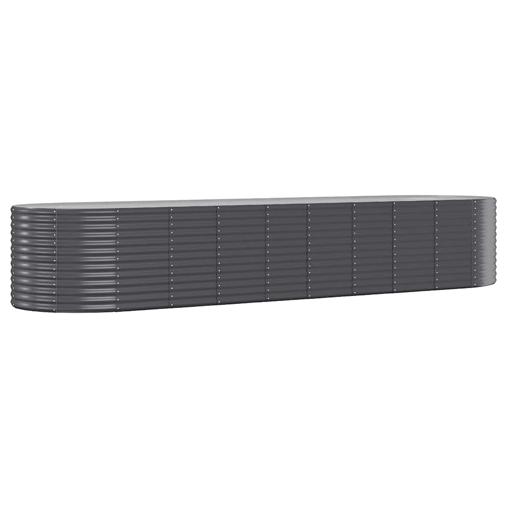 Jardinière Vidaxx 396x100x68 cm acier galvanisé anthracite