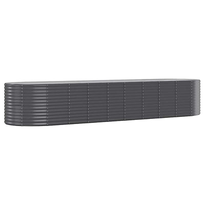 Jardinière Vidaxx 396x100x68 cm acier galvanisé anthracite