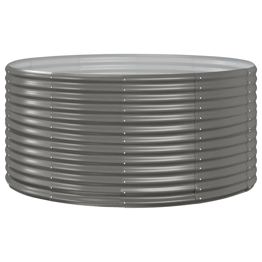 Vidaxx jardinière 140x140x68 cm acier galvanisé gris