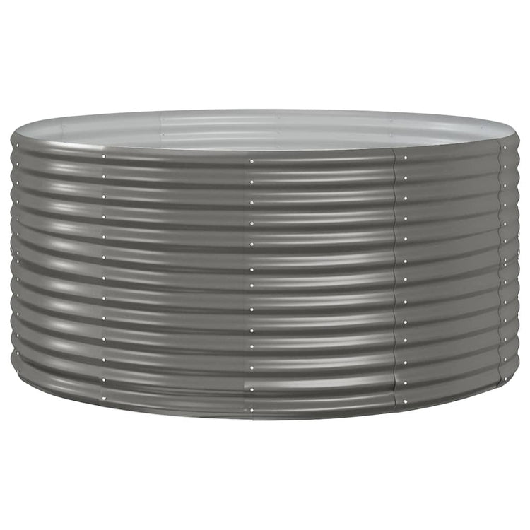 Vidaxx jardinière 140x140x68 cm acier galvanisé gris