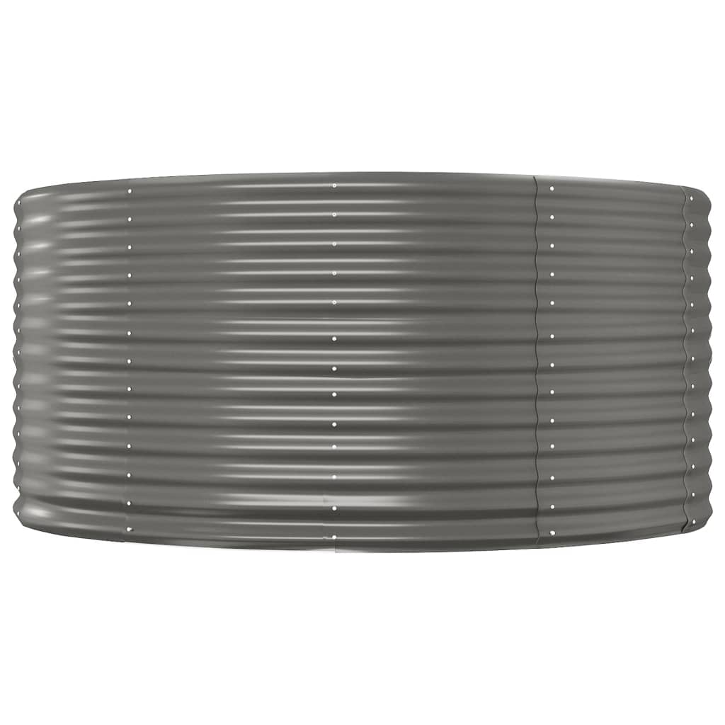 Vidaxx jardinière 140x140x68 cm acier galvanisé gris