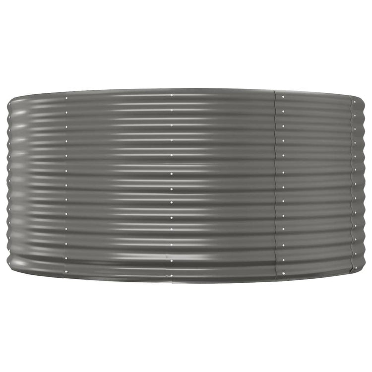 Vidaxx jardinière 140x140x68 cm acier galvanisé gris