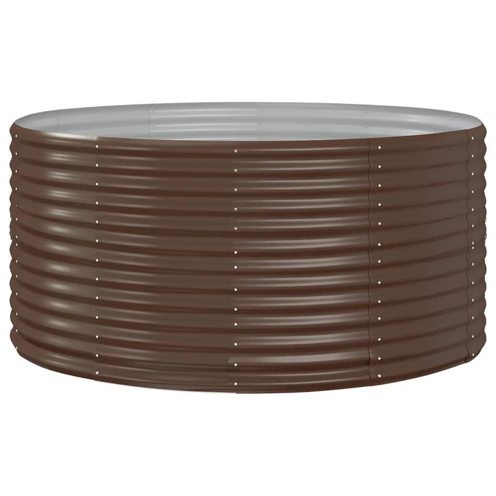 Vidaxx bac de jardin surélevé marron 140x140x68 cm acier galvanisé