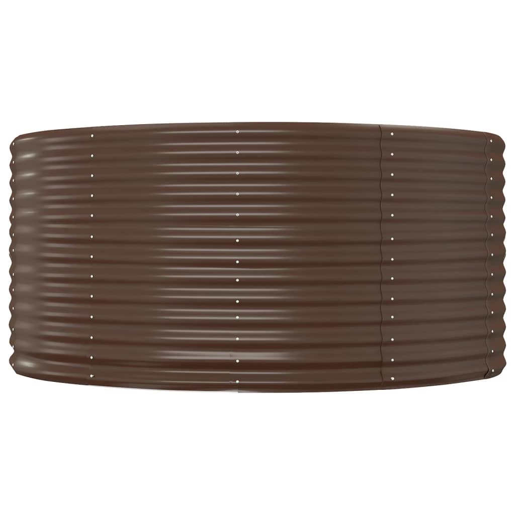 Vidaxx bac de jardin surélevé marron 140x140x68 cm acier galvanisé