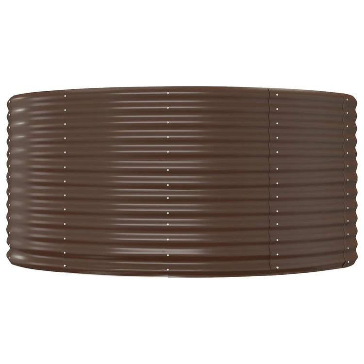 Vidaxx bac de jardin surélevé marron 140x140x68 cm acier galvanisé