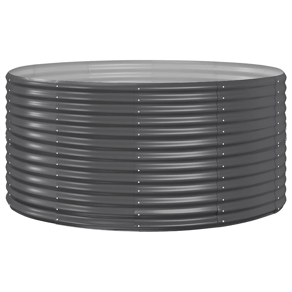 Jardinière Vidaxx 140x140x68 cm acier galvanisé anthracite