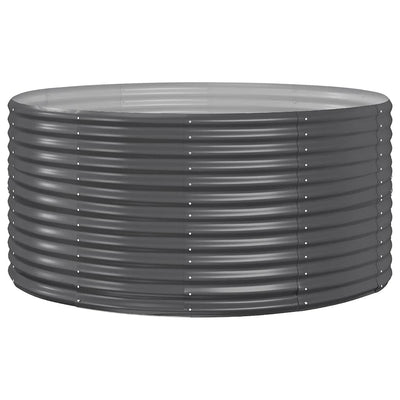 Jardinière Vidaxx 140x140x68 cm acier galvanisé anthracite