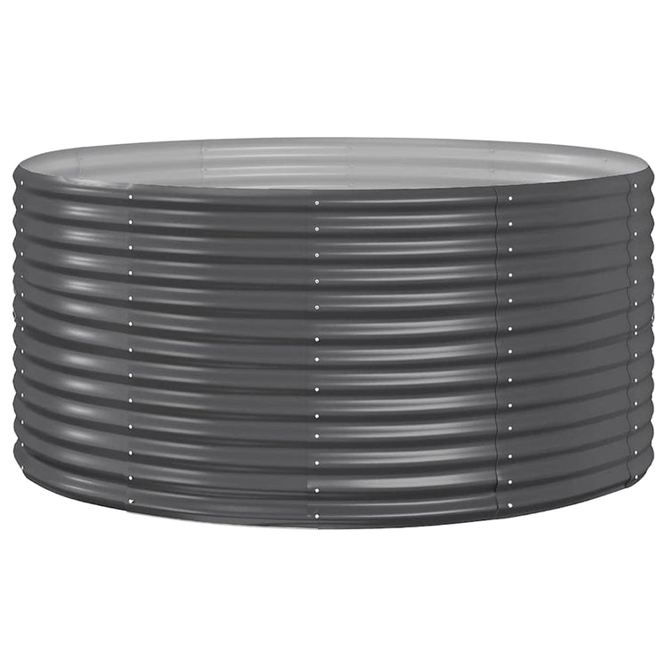 Jardinière Vidaxx 140x140x68 cm acier galvanisé anthracite