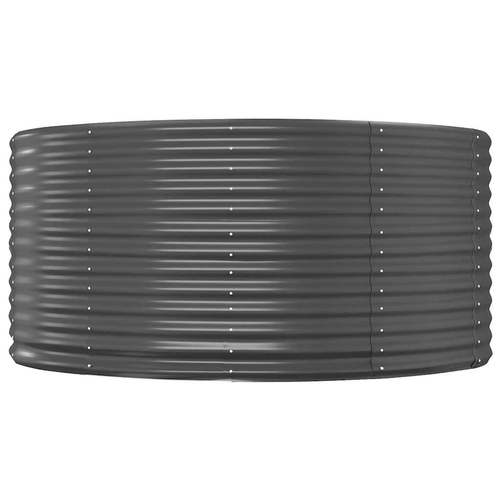 Jardinière Vidaxx 140x140x68 cm acier galvanisé anthracite