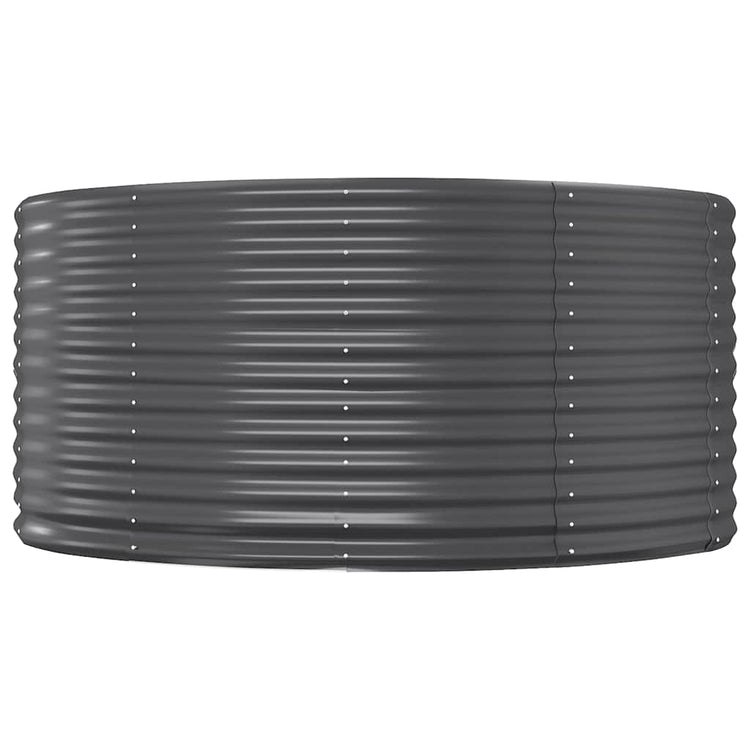 Jardinière Vidaxx 140x140x68 cm acier galvanisé anthracite
