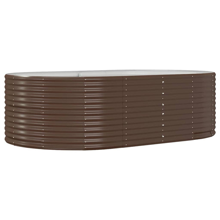 Vidaxx jardinière 212x140x68 cm acier galvanisé marron