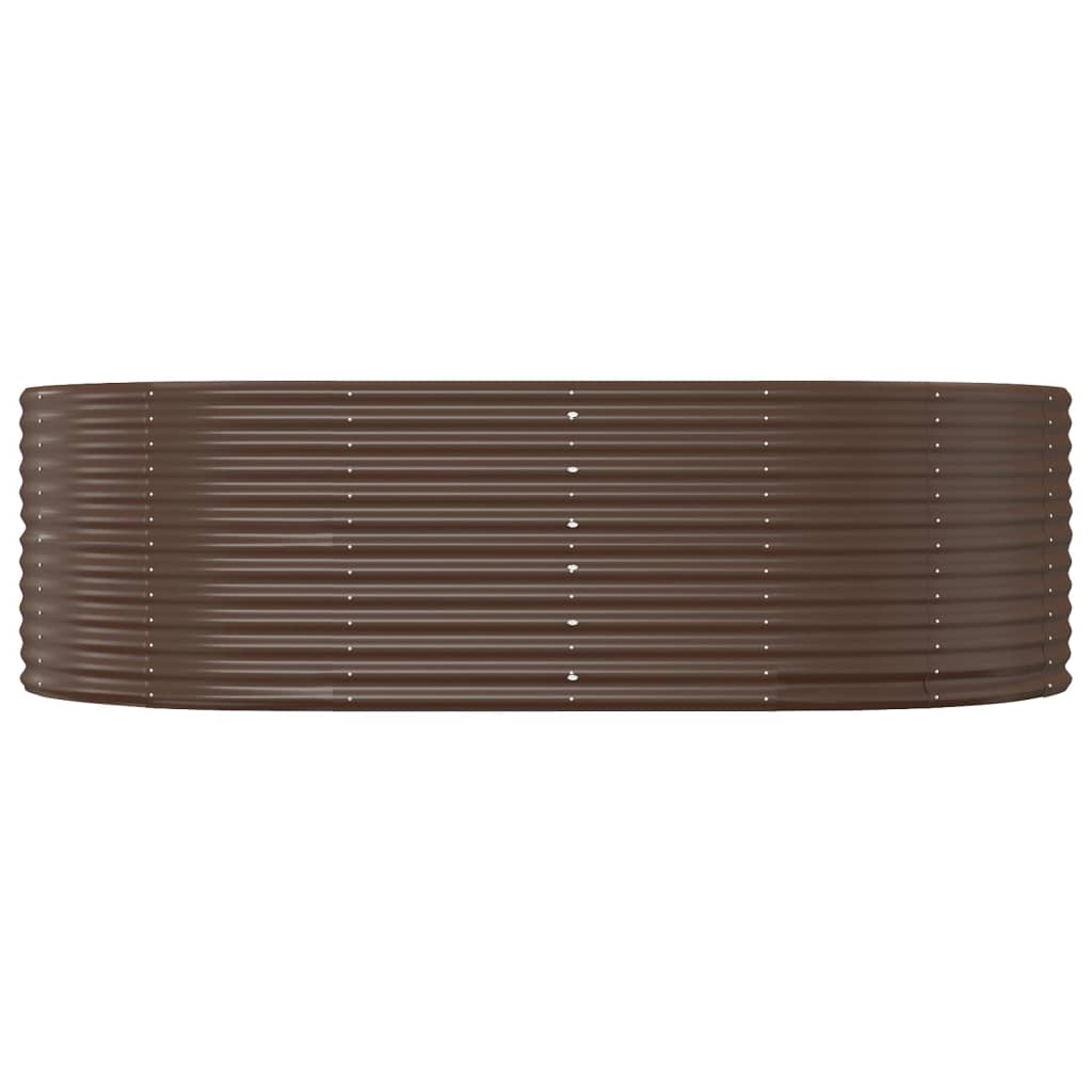 Vidaxx jardinière 212x140x68 cm acier galvanisé marron