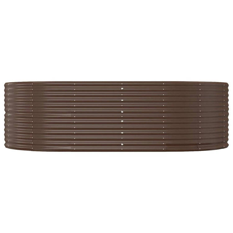 Vidaxx jardinière 212x140x68 cm acier galvanisé marron