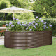 Vidaxx jardinière 212x140x68 cm acier galvanisé marron