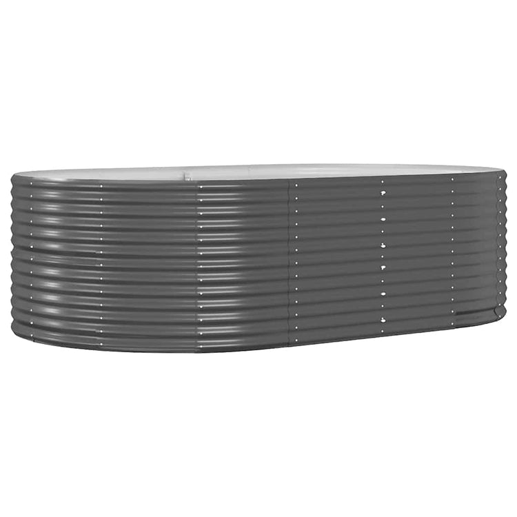 Vidaxx bac de jardin surélevé anthracite 212x140x68 cm acier galvanisé