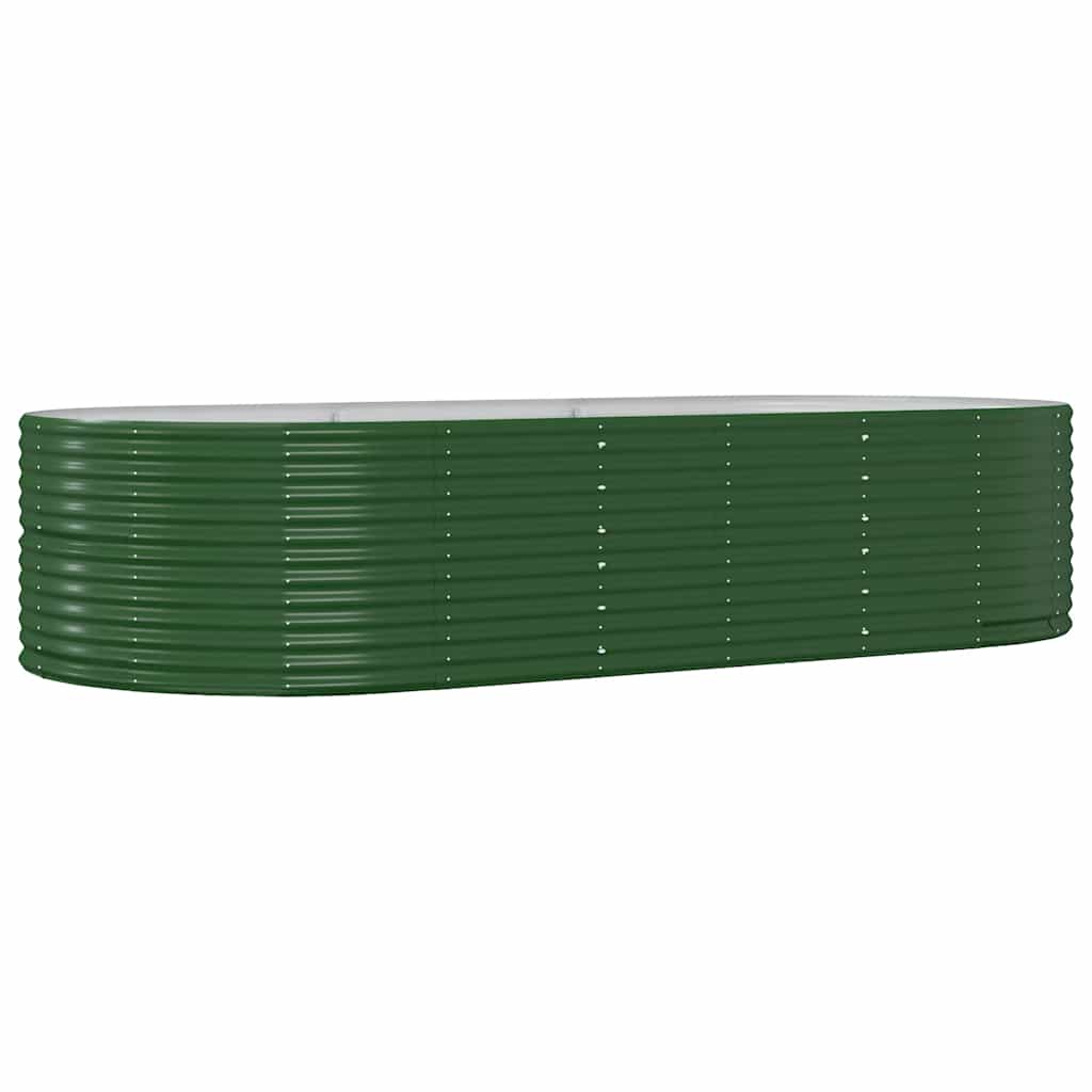 Vidaxx jardinière 291x140x68 cm acier galvanisé vert