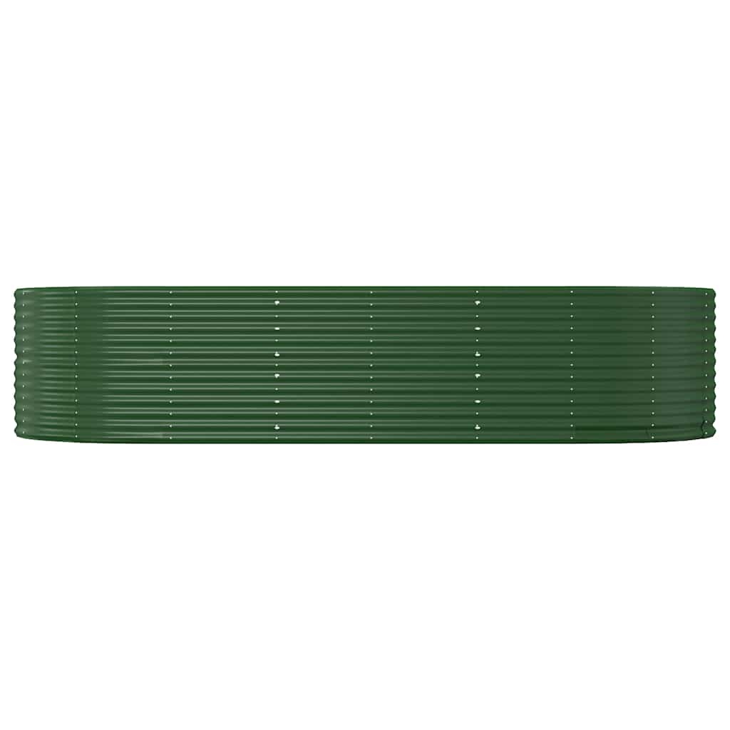 Vidaxx jardinière 291x140x68 cm acier galvanisé vert