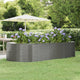 Vidaxx jardinière 291x140x68 cm acier galvanisé gris