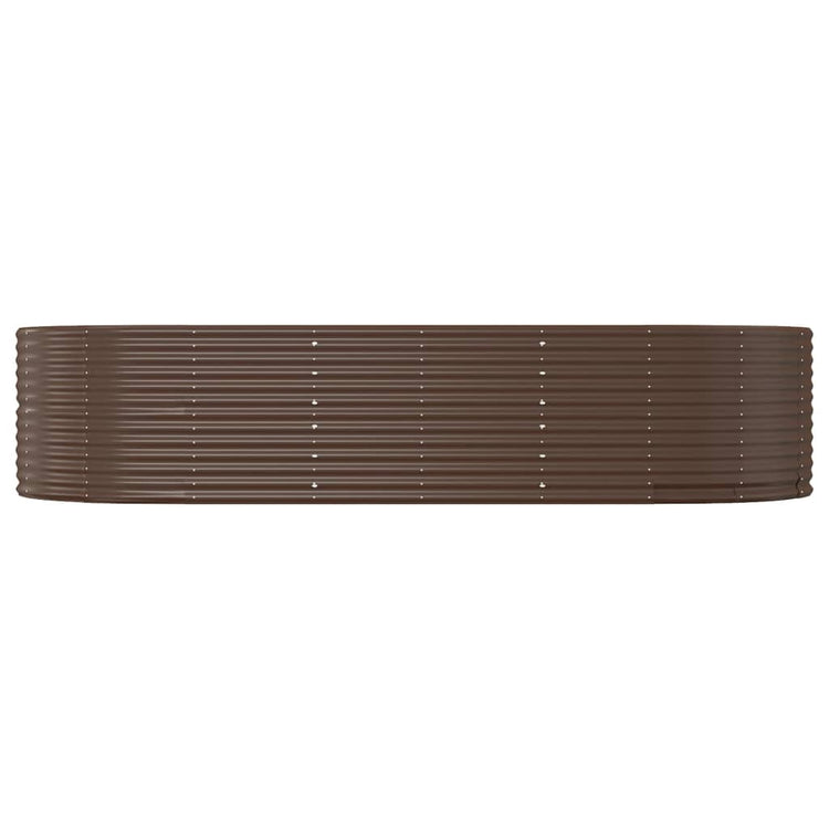 Vidaxx jardinière 291x140x68 cm acier galvanisé marron