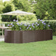 Vidaxx jardinière 291x140x68 cm acier galvanisé marron