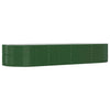 Vidaxx jardinière 367x140x68 cm acier galvanisé vert