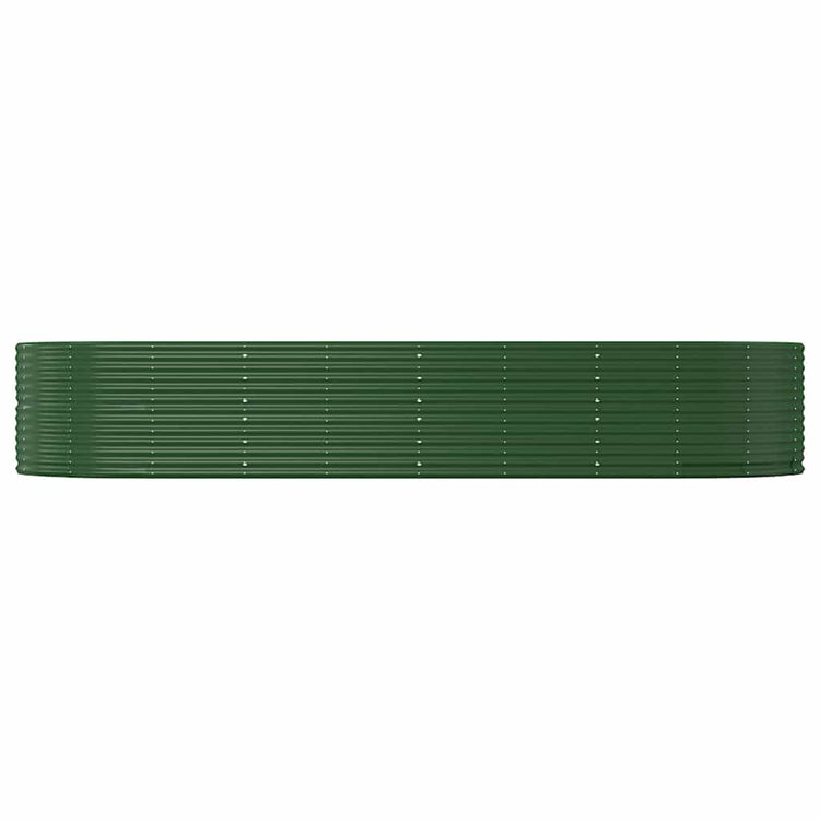 Vidaxx jardinière 367x140x68 cm acier galvanisé vert