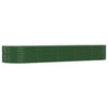 Boîte de planification Vidaxl 447x140x68 cm en poudre en acier vert