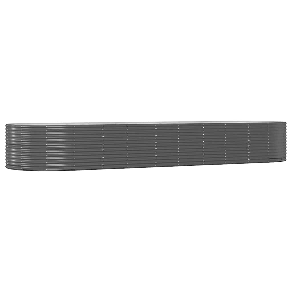 Jardinière Vidaxx 447x140x68 cm acier galvanisé anthracite