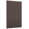Panneaux de toit Vidaxl 12 ST 60x36 cm en poudre et en acier recouvert