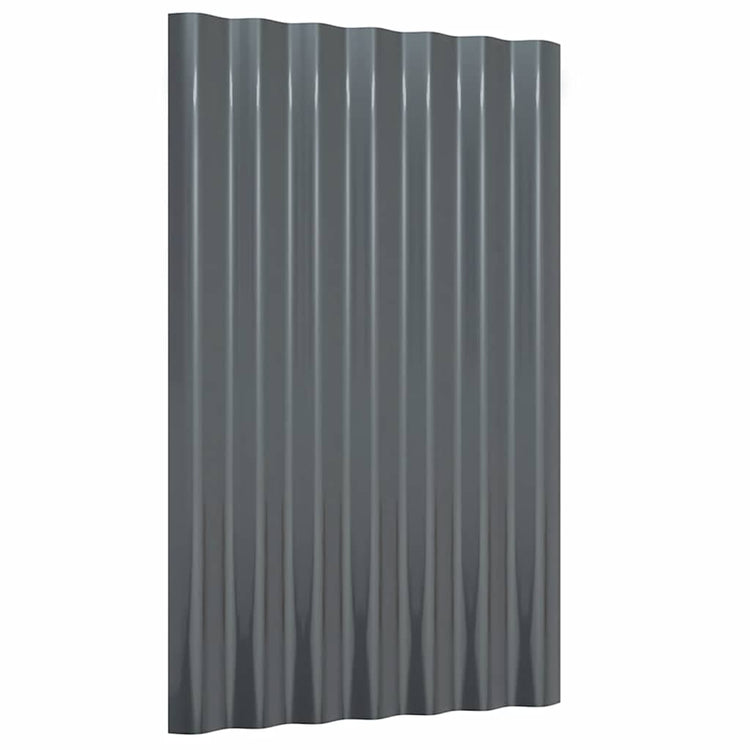 Vidaxx panneaux de toit 12 pcs 60x36 cm acier galvanisé anthracite