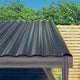 Panneaux de toit Vidaxl 36 ST 60x36 cm en poudre et en acier recouvert d'anthracite -colored