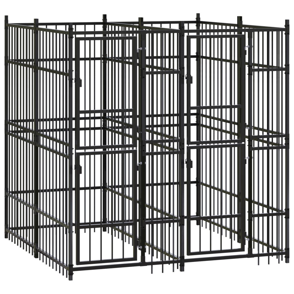 Vidaxl Dog Kennel 3,69 m² Steel