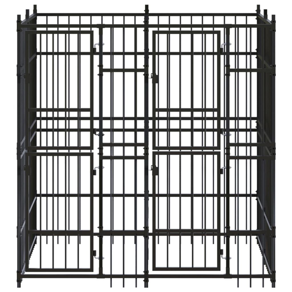 Vidaxl Dog Kennel 3,69 m² Steel