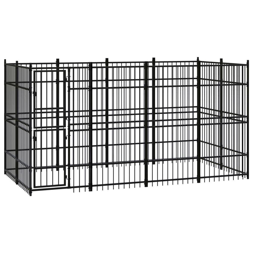 Vidaxl Dog Kennel 7,37 m² en acier