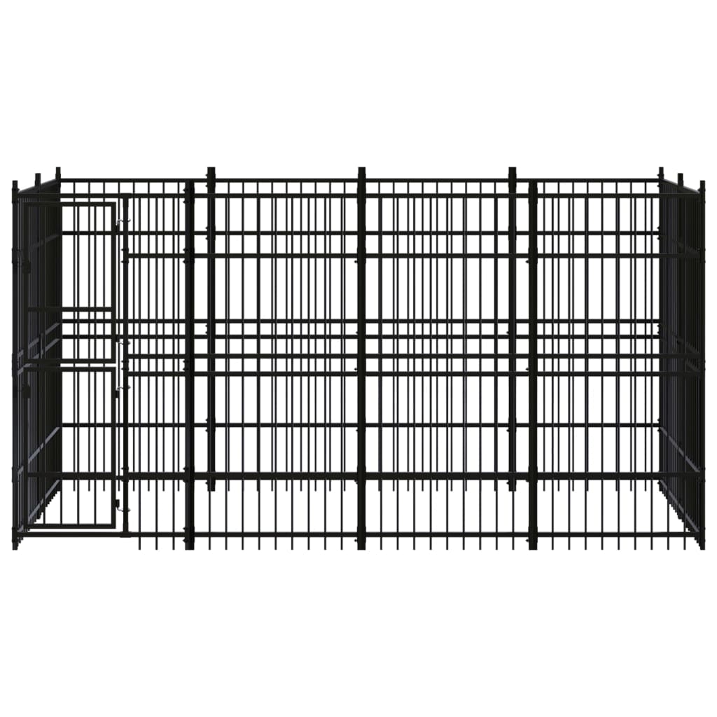 Vidaxl Dog Kennel 7,37 m² en acier