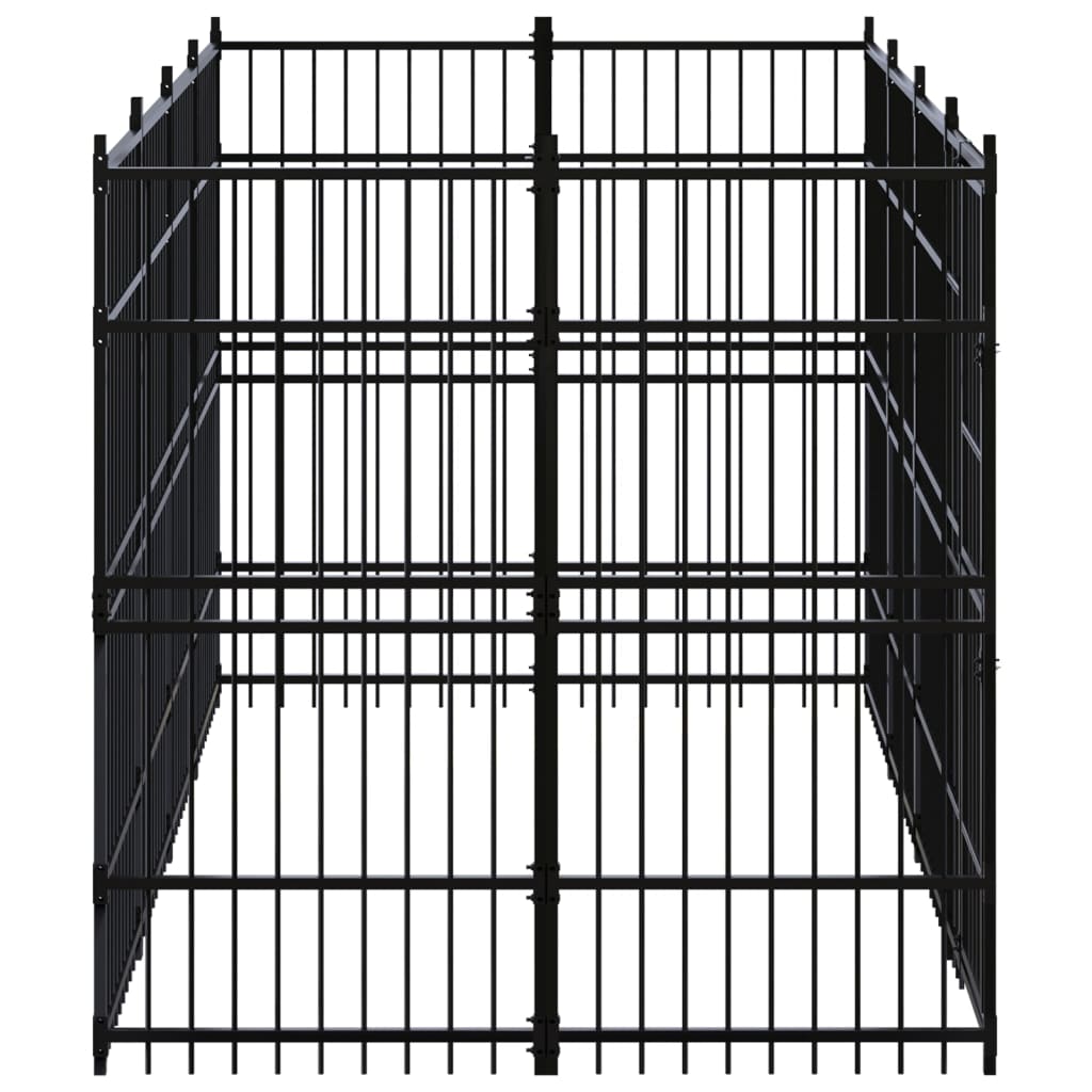 Vidaxl Dog Kennel 7,37 m² en acier