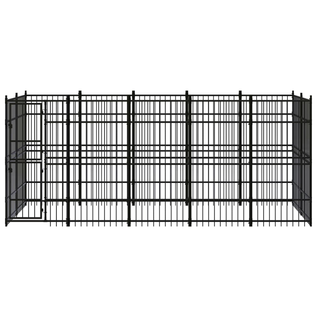 Vidaxl Dog Kennel 9.22 m² Steel