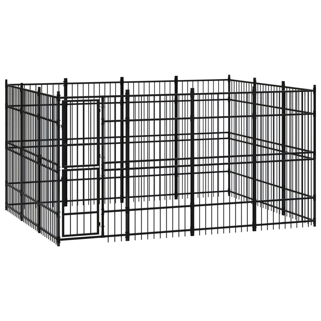 Vidaxl Dog Kennel 11.06 m² Steel