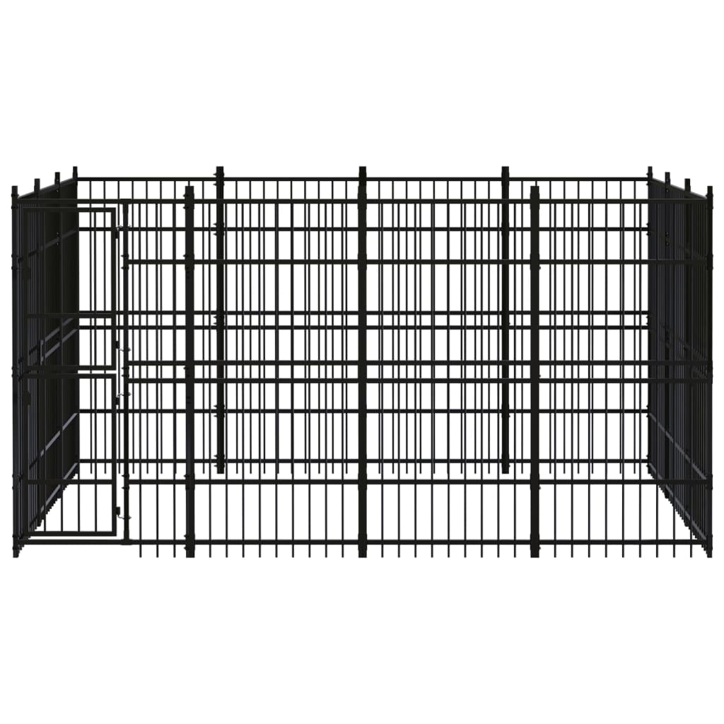 Vidaxl Dog Kennel 11.06 m² Steel