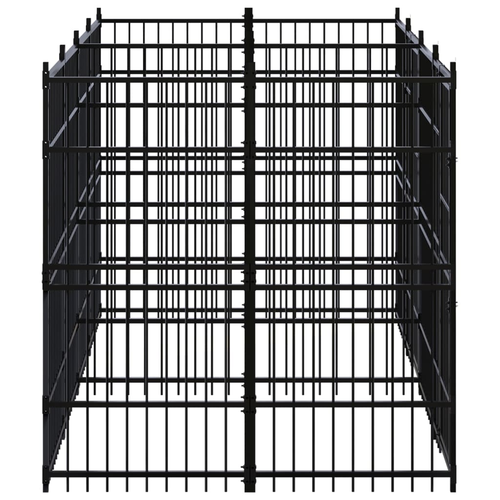 Vidaxl Dog Kennel 7,37 m² en acier