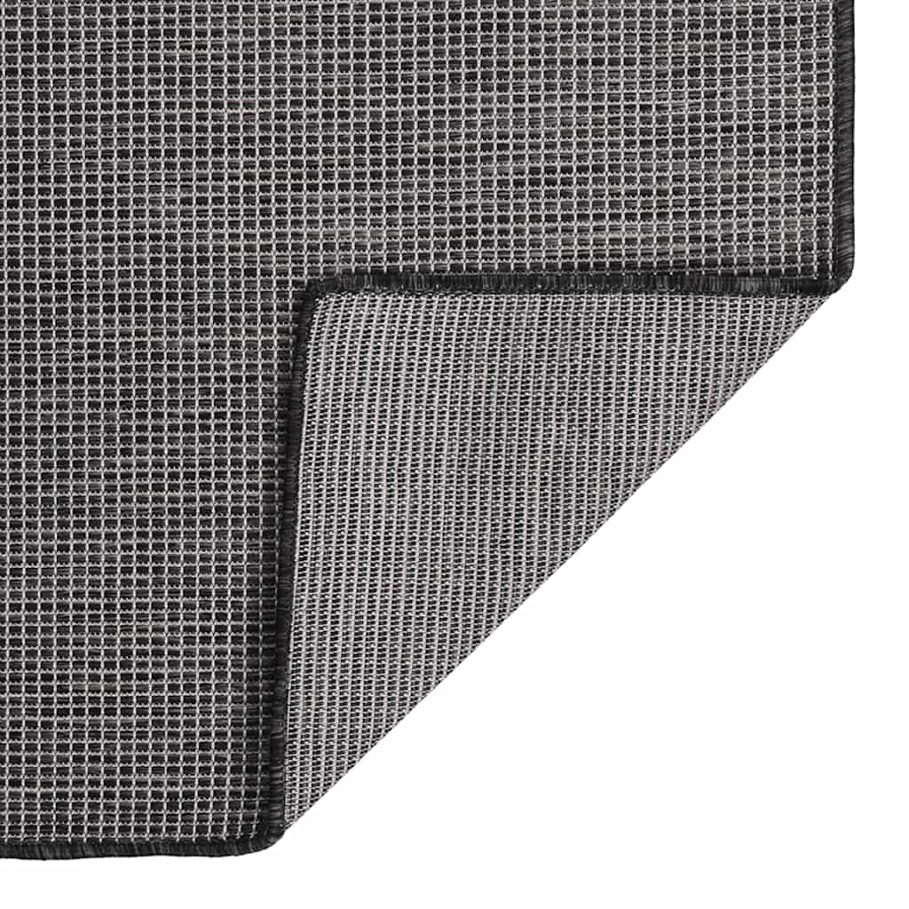 Vidaxl extérieur tapis plat tissé 160x230 cm gris